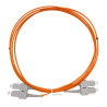 Jarretière optique Multim OM1 62.5/125 duplex Zipp orange SC/SC 2.00m