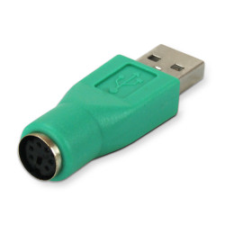 Adaptateur USB A M / PS/2 (mini-DIN 6) F