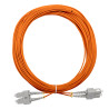 Jarretière optique Multim OM2 50/125 duplex Zipp orange SC/SC 15.00m