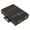 Adaptateur USB 2.0 A mâle / 2 ports RS232 (série) DB9M