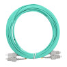 Jarretière opti Multim OM3 50/125 duplex Zipp aqua Turq SC/SC 10.00m