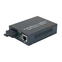 Convertisseur fibre 10/100/1000 Multimode Duplex SC 550m