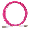 Jarretière optique multimode OM4 50/125 duplex Zipp rose LC/LC 5.00m