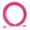 Jarretière optique multimode OM4 50/125 duplex Zipp rose LC/LC 10.00m
