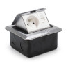 Trappe de sol en alu arrivé alimentation 2p+t et réseau RJ45