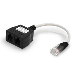 Eclateur de paires RJ45 M/F/F 100BT avec câble Cat. 5e non blindé