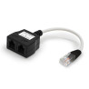 Eclateur de paires RJ45 M/F/F 100BT avec câble Cat. 5e non blindé