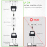 Eclateur de paires RJ45 M/F/F 100BT avec câble Cat. 5e non blindé