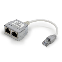 Eclateur de paires RJ45 M/F/F 100BT avec câble Cat. 5e blindé
