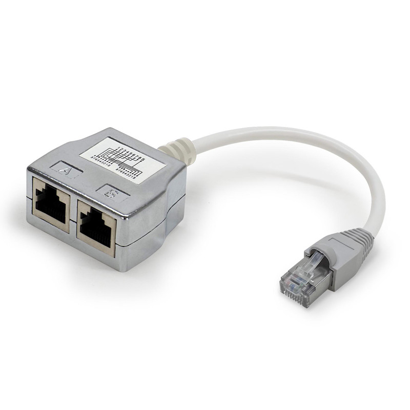 Eclateur de paires RJ45 M/F/F 100BT avec câble Cat. 5e blindé