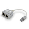 Eclateur de paires RJ45 M/F/F 100BT avec câble Cat. 5e blindé