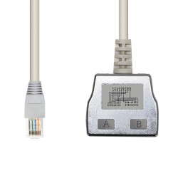 Eclateur de paires RJ45 M/F/F 100BT avec câble Cat. 5e blindé
