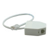 Doubleur téléphonique RJ45 - câblage 4-5--4-5 / 7-8--4-5