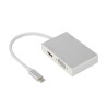 Adaptateur USB 3.1 Type C mâle à HDMI/VGA/DVI/USB 3.0 femelle 0.15m