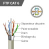 Câble monobrin FTP LSZH Cat. 6 bobine de 305.00m