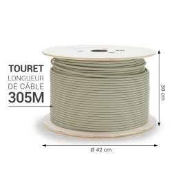 Câble monobrin FTP LSZH Cat. 6 bobine de 305.00m