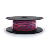 Jarretière téléphonique 2 fils cuivre bleu/rouge touret plast. 100m