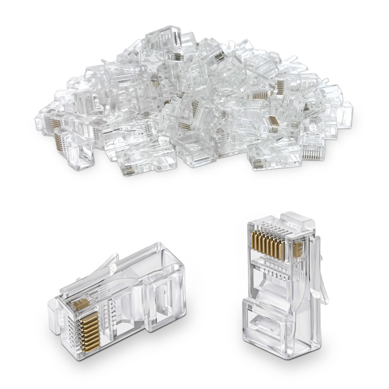 Connecteur RJ45 Cat. 5e non blindé spécial tous câbles sachet de 100