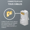 Connecteur RJ45 Cat. 6 blindé spécial tous câbles sachet de 100
