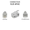 Connecteur RJ9 sachet de 100