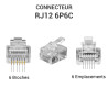 Connecteur RJ12 sachet de 100