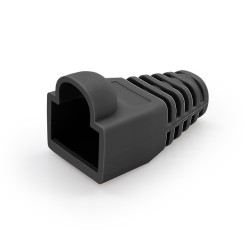 Manchon de protection souple pour connecteurs RJ45 noir unité