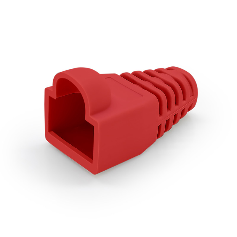 Manchon de protection souple pour connecteurs RJ45 rouge unité
