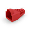 Manchon de protection souple pour connecteurs RJ45 rouge unité
