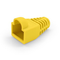 Manchon de protection souple pour connecteurs RJ45 jaune unité