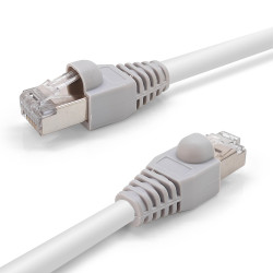 Manchon de protection souple pour RJ45 Gris clair sachet de 10