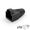 Manchon de protection souple pour RJ45 noir sachet de 10