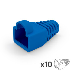 Manchon de protection souple pour RJ45 bleu sachet de 10