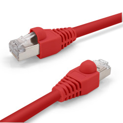 Manchon de protection souple pour RJ45 rouge sachet de 10