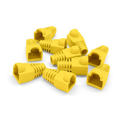 Manchon de protection souple pour RJ45 jaune sachet de 10
