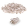 Manchon RJ45 avec maintien méca Diam 6.00mm sachet de 100 Transp