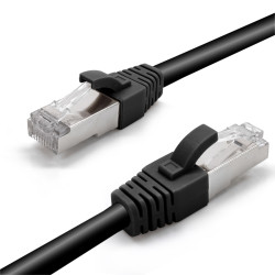 Manchon RJ45 avec maintien méca Diam 6.00mm sachet de 100 Noir