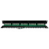 Panneau de brassage téléphonique noir 19  1U 25 ports ISDN Cat. 3