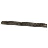 Panneau de brassage téléphonique noir 19  1U 50 ports ISDN Cat. 3