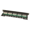 Panneau de brassage téléphonique noir 19  1U 50 ports ISDN Cat. 3