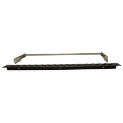 Panneau de brassage noir 19'' 1U 16 ports vide avec support de câbles