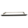Panneau de brassage noir 19'' 1U 16 ports vide avec support de câbles