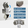 Embase Keystone RJ45 Blindée Cat 6a FTP sans outil repérage couleur