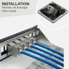 Embase Keystone RJ45 Blindée Cat 6a FTP sans outil repérage couleur