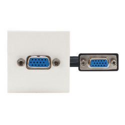 Plastron 45x45 HD15 F/F avec câble 0.20m