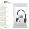Plastron 45x45 HDMI F/F avec câble 0.20m
