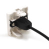 Plastron 45x45 USB F/F avec câble 0.20m
