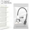 Plastron 45x45 USB F/F avec câble 0.20m