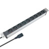 Multiprise rackable 19 pouces 9 prises Fiche C14 fixation orientable