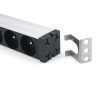 Multiprise rackable 19 pouces 9 prises Fiche C14 fixation orientable