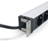 Multiprise rackable 19 pouces 9 prises Fiche C14 fixation orientable